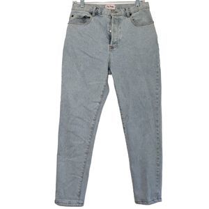 Cry Baby Women's Light Wash Button Fly Straight Leg Jeans, Size 29-P, Size 8